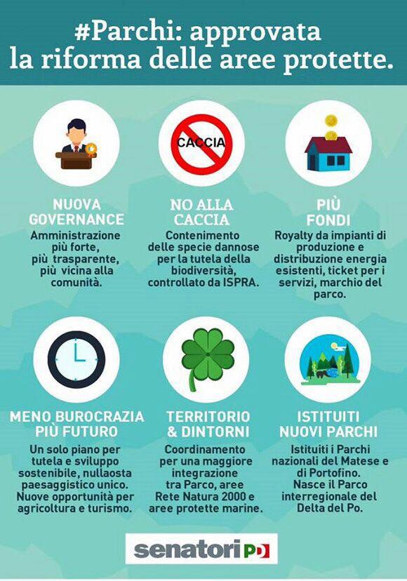 Approvato al Senato ddl 119 per la riforma della legge sui parchi