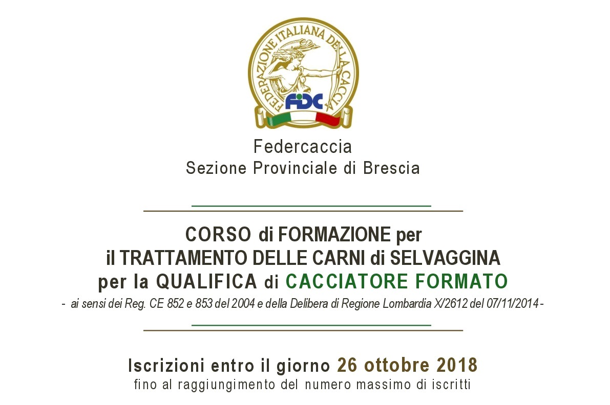 Corso di formazione per la qualifica di Cacciatore Formato